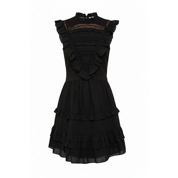 POMANDER PLACE Black Cecilia Ruffle Dress Size XS NWT Retail $148 Tuckernuck - Picture 8 of 8